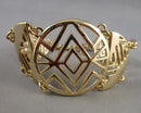 SHA Signed Gold Tone Bracelet (Vintage) H093-14