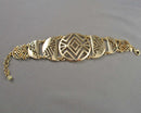 SHA Signed Gold Tone Bracelet (Vintage) H093-14