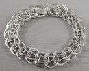 Solid 925 Sterling Silver Charm Bracelet (Vintage) H093-17