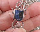 Solid 925 Sterling Silver Charm Bracelet (Vintage) H093-17