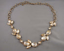 Champagne Crystal Necklace (Vintage) H093-28