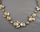 Champagne Crystal Necklace (Vintage) H093-28