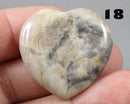 You Choose!  Gemstone Heart Worry Stones