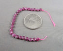 Ruby Faceted Flat Round Beads 4mm C146