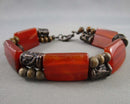 Carnelian Gemstone Bracelet (Vintage) H094-20