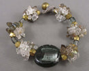 Smoky Quartz Gemstone Bracelet (Vintage) H095-3