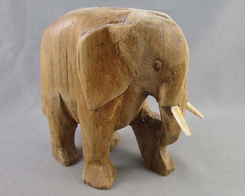 Wooden Elephant Statue 1pc (Vintage)