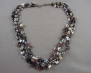 Shell Gemstone Necklace (Vintage) H095-19