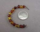 Amber Nugget Beads 6mm C763