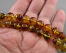 Amber Round Beads Various Sizes