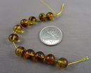 Amber Round Beads Various Sizes
