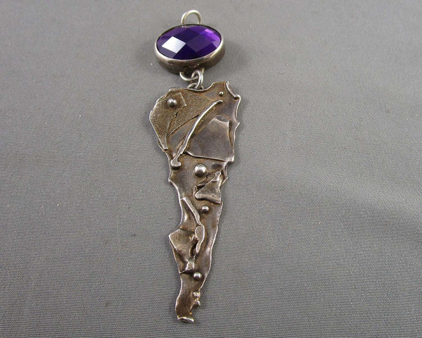 925 Sterling Silver Pendant Vintage H007-11