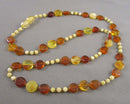 Amber Gemstone Necklace Vintage Z008
