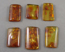 You Choose!  Amber Drilled Cabochon