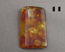 You Choose!  Amber Drilled Cabochon