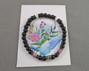 Opal and Pink Tourmaline Bracelet 1pc H007-21