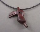 Carved Wood Toucan Bird Pendant Necklace (Vintage) H097-7
