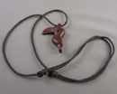 Carved Wood Toucan Bird Pendant Necklace (Vintage) H097-7
