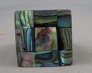 Abalone Shell Ring Size 7.5 (Vintage) H059-2