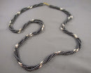 Hematite & Pearl Gemstone Necklace (Vintage) H097-15