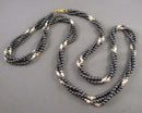 Hematite & Pearl Gemstone Necklace (Vintage) H097-15