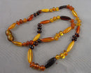 Amber Necklace 18" Vintage H059-9