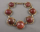 Red Jasper Gemstone Bracelet (Vintage) H097-24