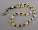 Citrine Crystal Necklace (Vintage) H059-15