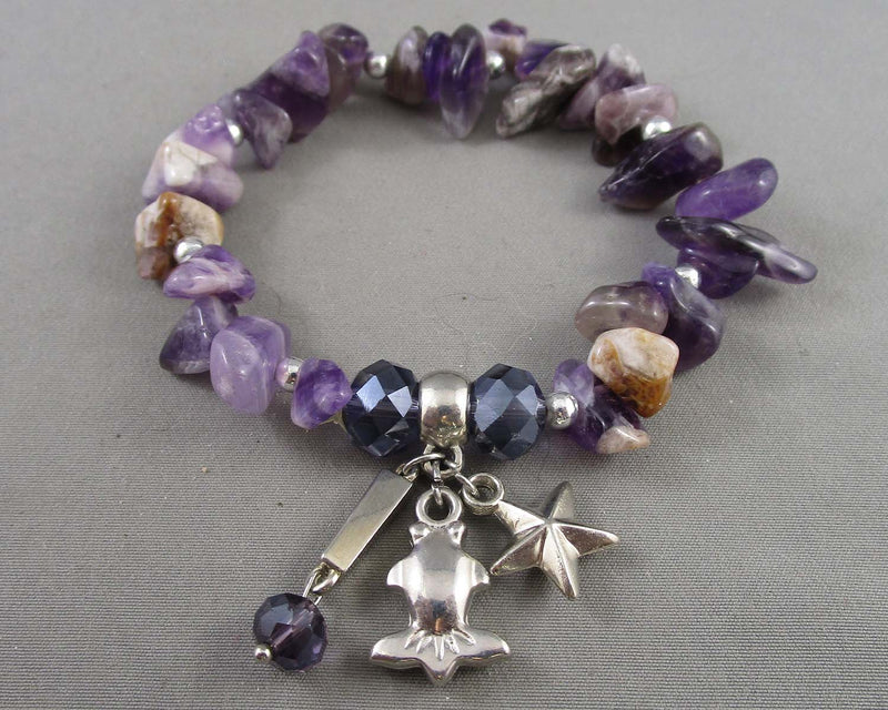 Amethyst Bracelet Vintage H059-17