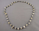 Calcite & Hematite Necklace (Vintage) H098-6