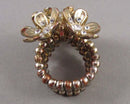 Rhinestone Stretch Ring (Vintage) H098-7