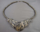 Jasper Gemstone Necklace (Vintage) H098-9