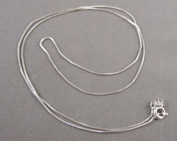 0.5mm Box Chain Sterling Silver 925 (Vintage) H059-20