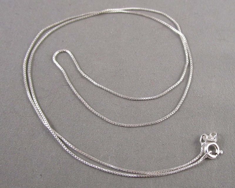 0.5mm Box Chain Sterling Silver 925 (Vintage) H059-20