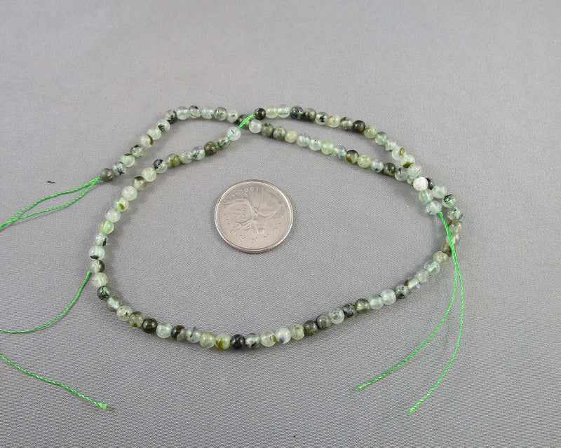 Prehnite Beads Round (Various Sizes)