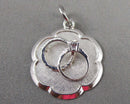 Wedding Rings Pendant 925 Sterling Silver (Vintage) H098-18