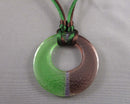 Glass Pendant Necklace (Vintage) H098-19
