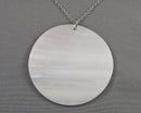 Mother of Pearl Pendant Necklace (Vintage) H099-9