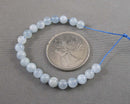 Aquamarine Beads Round Various Sizes