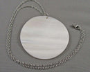 Mother of Pearl Pendant Necklace (Vintage) H099-9