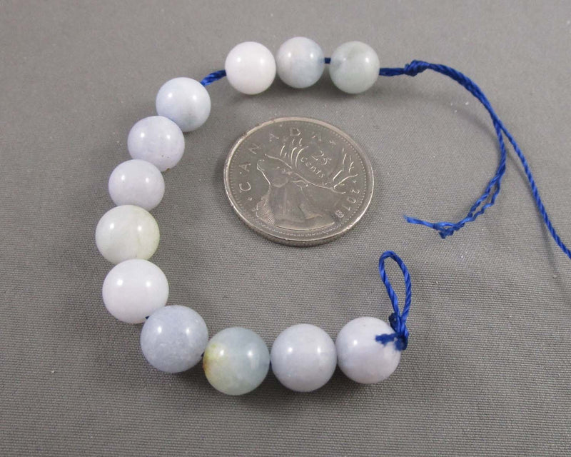 Aquamarine Beads Round Various Sizes