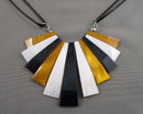 Shell Gemstone Necklace (Vintage) H099-14