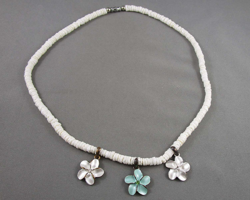 Shell Flower Necklace (Vintage) H081-4