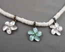 Shell Flower Necklace (Vintage) H081-4