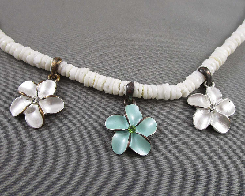 Shell Flower Necklace (Vintage) H081-4