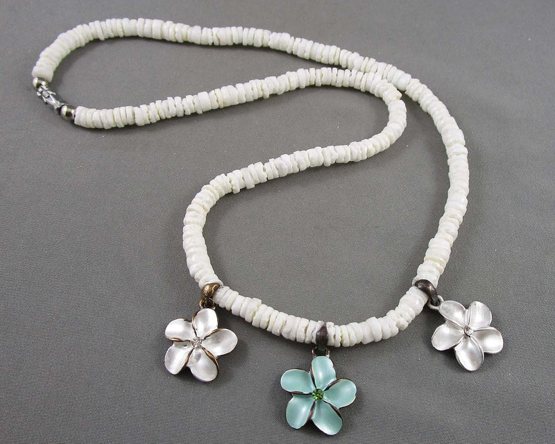 Shell Flower Necklace (Vintage) H081-4