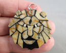 Lee Sands Coral Lion Head Pendant H100-11