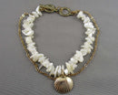 Shell Gemstone Anklet (Vintage) H100-17
