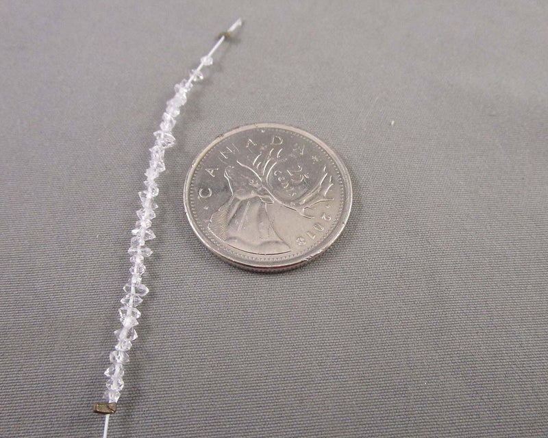 Mini Herkimer Diamond Drilled Beads C576