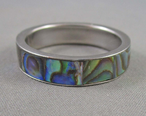Abalone Shell Ring Size 9.5 (Vintage) H017-8
